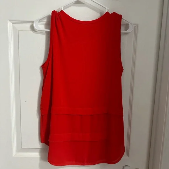 Michael Kors Red Sleeveless Top Size Medium #Wedding Guest #Party #Date Night - Picture 2 of 5